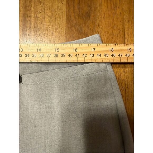 Worthington Curvy Fit Trouser Leg - Light Heather Gray Pants Size 12 - Picture 6 of 9